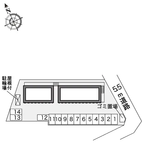★手数料０円★瀬戸市山の田町　月極駐車場（LP）